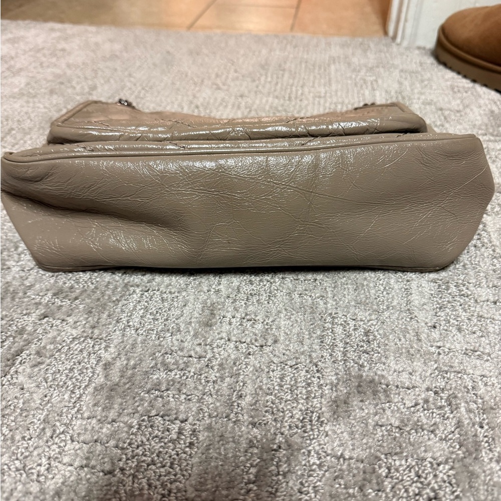 Yves Saint Laurent Taupe Quilted Leather Bag - Picture 11 of 13